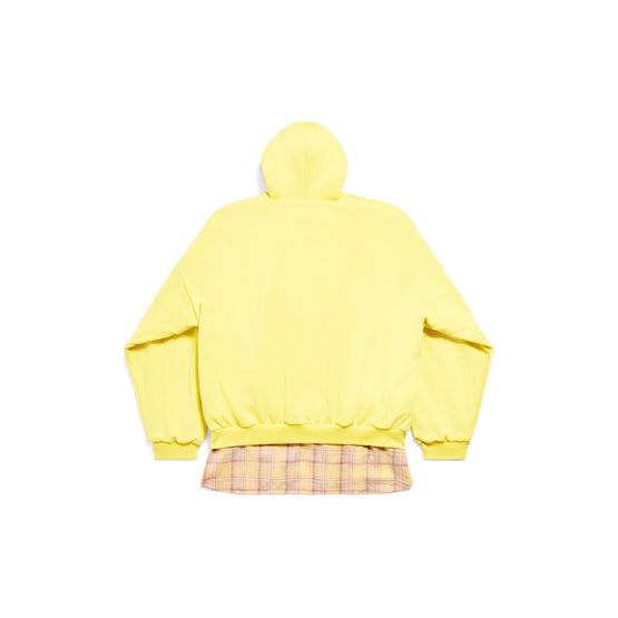 Men's Layered Hoodie - Yellow/Black