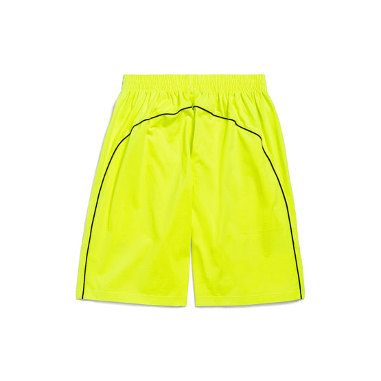 Men's Baggy Shorts - Fluo Yellow/Black