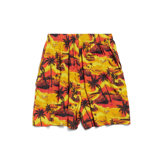Men's Pyjama Shorts - Orange