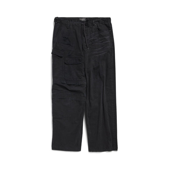 Men's Hybrid Baggy Pants - Lightweight Black