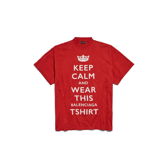 Women's Oversized T-Shirt - Red/White