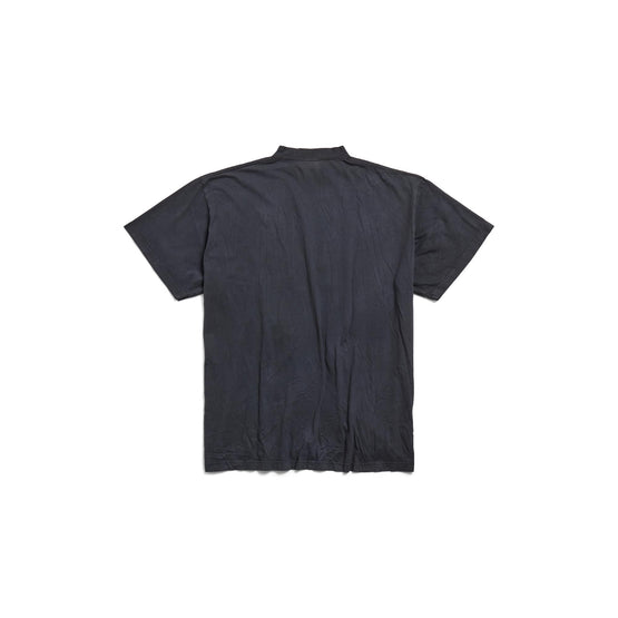 Women's Oversized T-Shirt - Washed Black/White