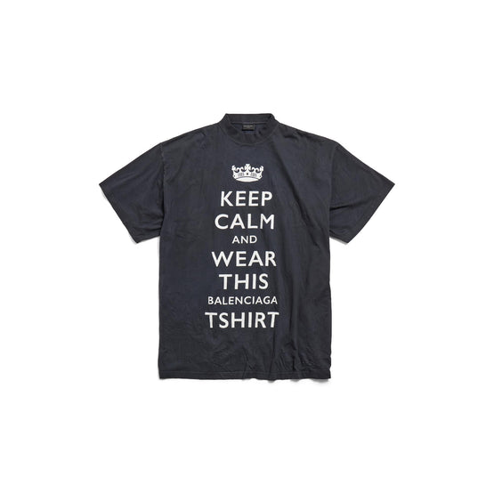 Women's Oversized T-Shirt - Washed Black/White