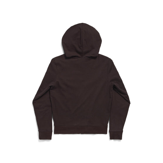 Men's Slim Fit Zip-Up Hoodie - Washed Black
