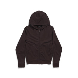 Men's Slim Fit Zip-Up Hoodie - Washed Black