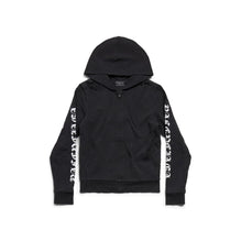 Women's Slim Fit Zip-Up Hoodie - Faded Black/White