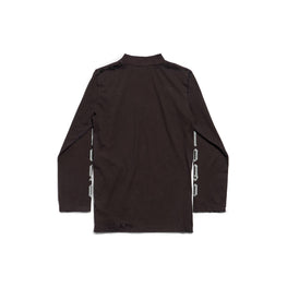 Women's L/S Fitted T-Shirt - Washed Black/Grey