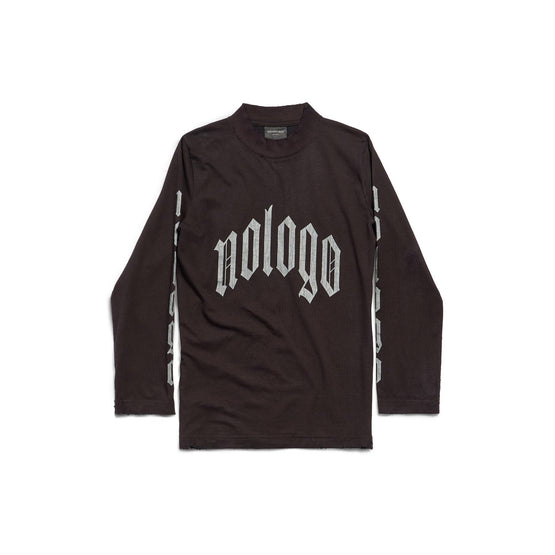 Women's L/S Fitted T-Shirt - Washed Black/Grey