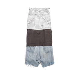 Women's Maxi Layered Cargo Skirt - Light Grey