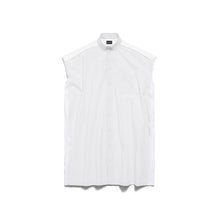 Women's Sleeveless Hybrid Shirt Dress - Dirty White