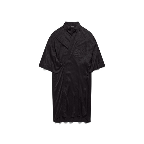 Women's S/S Wrap Dress - Black