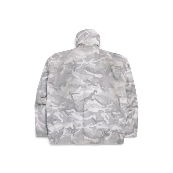 Men's Biker Army Jacket - Light Grey