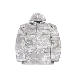 Men's Biker Army Jacket - Light Grey