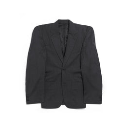 Women's Cut Away Boxy Jacket - Anthracite