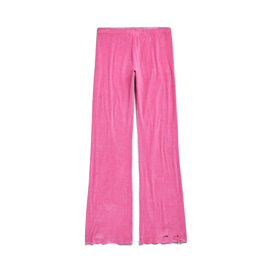 Women's Low Waist Tracksuit Pants - Dark Pink