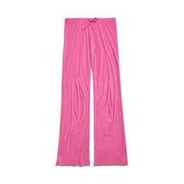 Women's Low Waist Tracksuit Pants - Dark Pink