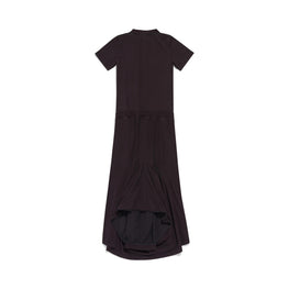 Women's Patched T-Shirt Dress - Washed Black
