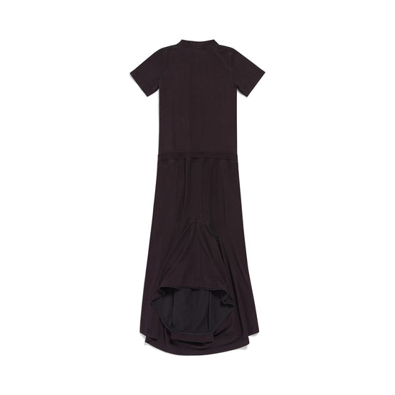 Women's Patched T-Shirt Dress - Washed Black