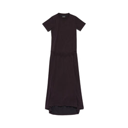 Women's Patched T-Shirt Dress - Washed Black