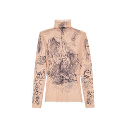 Women's Tatoo L/S Top - Light Beige