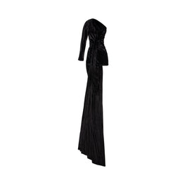 Women's Asymmetric Dress - Black