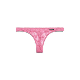 Women's Uw Lace Thong - Dark Pink