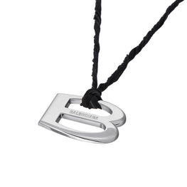 Essex Necklace - Shiny Silver/Black