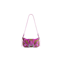 Women's Essex Shoulder Bag S - Ebony/Beige/Dk Pink