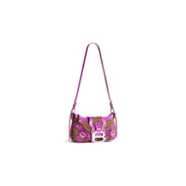 Women's Essex Shoulder Bag S - Ebony/Beige/Dk Pink