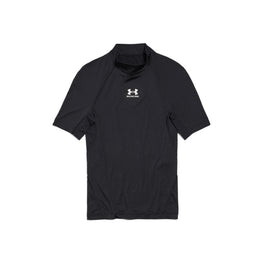 Men's Ua Mock Neck S/S T-Shirt - Black