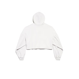 Men's Cropped Hoodie - Off White