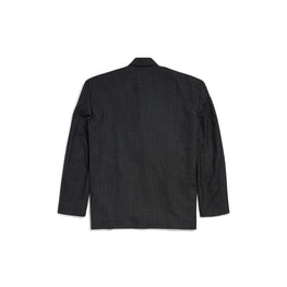 Men's Seamless Tailored Jacket - Black/Green