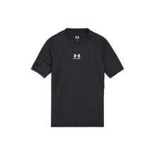 Women's Ua Fitted S/S Crewneck Top - Black/White