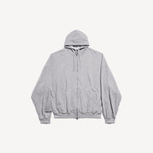 Men's Large Zip-Up Hoodie - Heather Grey