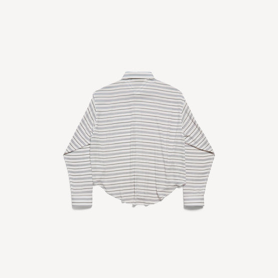 Women's L/S Regular Fit Shirt - White/Blue