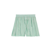 Women's Boxer Shorts - Green/White