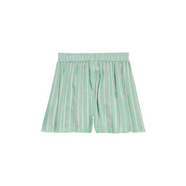 Women's Boxer Shorts - Green/White