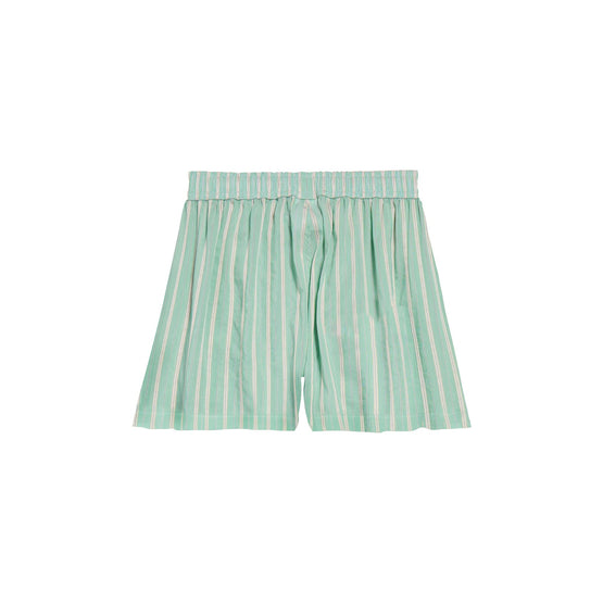Women's Boxer Shorts - Green/White