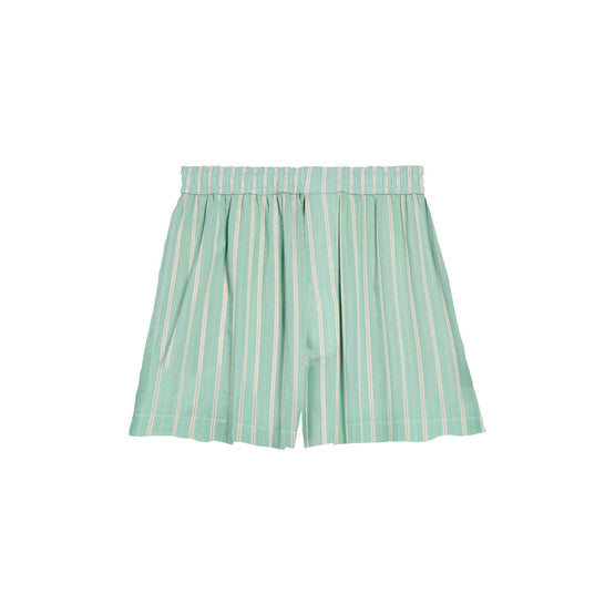 Women's Boxer Shorts - Green/White