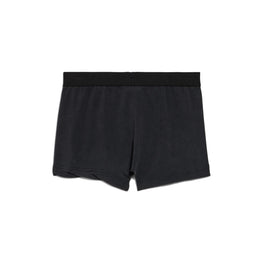 Women's Cut Off Brief Skirt - Faded Washed Black