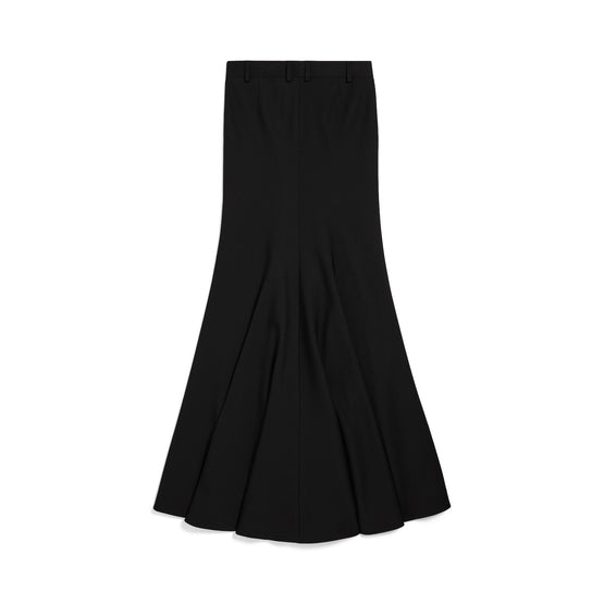 Women's Godet Maxi Skirt - Black
