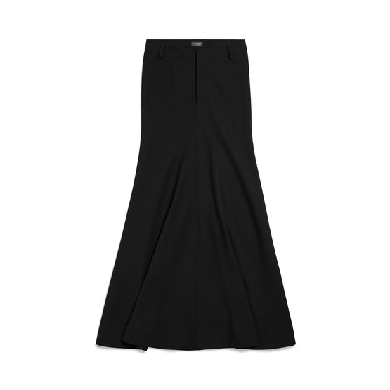 Women's Godet Maxi Skirt - Black