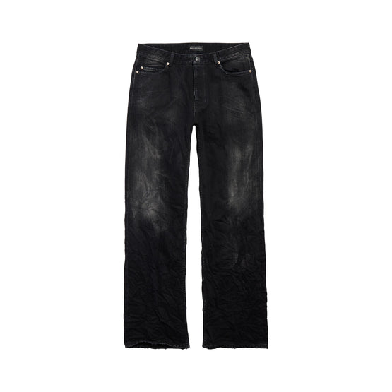 Men's Distressed Relaxed Fit Pants - Black Fade Out