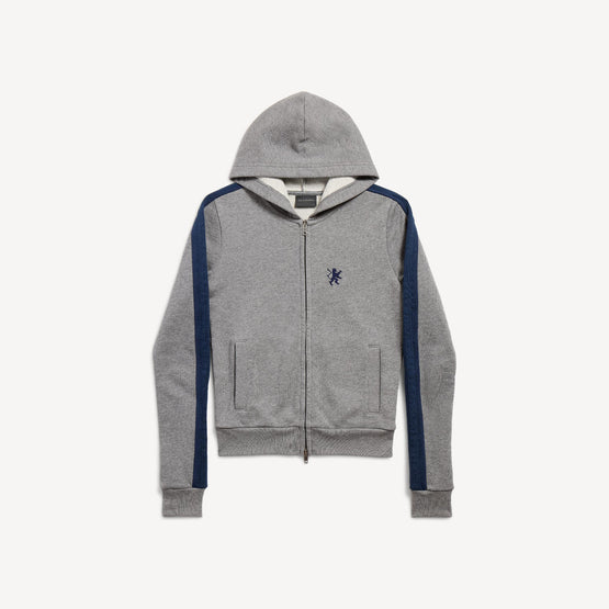 Women's L/S Zip-Up Hoodie - Drk Heatr Grey/Wsh N