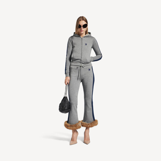 Women's L/S Zip-Up Hoodie - Drk Heatr Grey/Wsh N