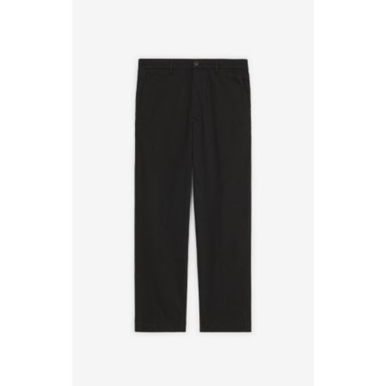 Men Tapered Cropped Pant - Black