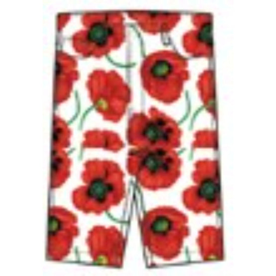 Men All Over Poppy Printed Short - White