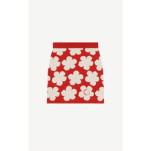 Women Jacquard Mini Skirt - Medium Red