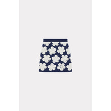 Women Jacquard Mini Skirt - Midnight Blue