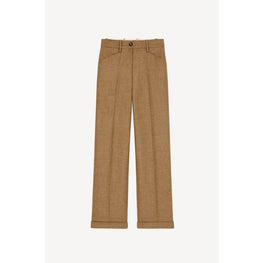 Women Tailored Tapered Pant - Beige